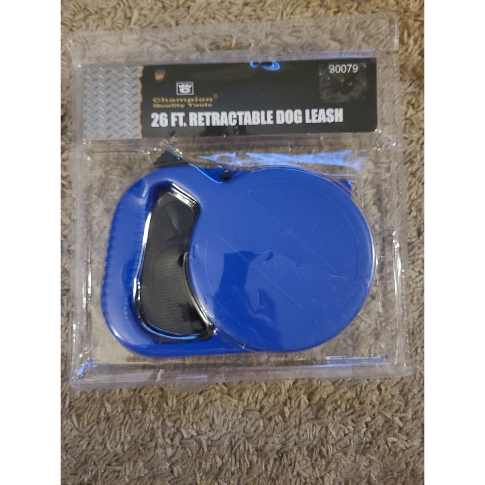 Champion Quality Tools RETRACTABLE 26 FT LARGE 60LB DOG PET LEASH New Open